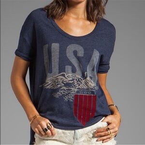 Chaser USA American Eagle T Shirt Patriotic Top 4th of July